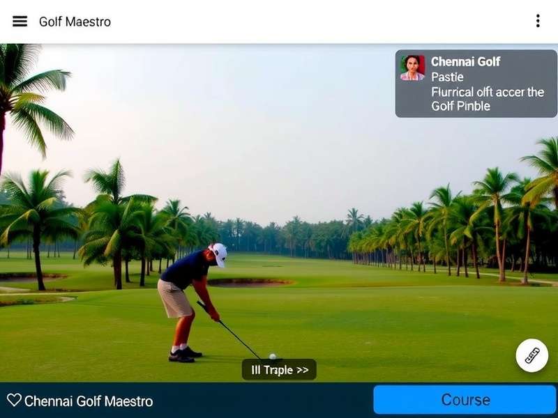 Chennai Golf Maestro course screenshot